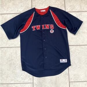 MLB Minnesota Twins Baseball Jersey Mens Large Embroidered Blank Merch No Name